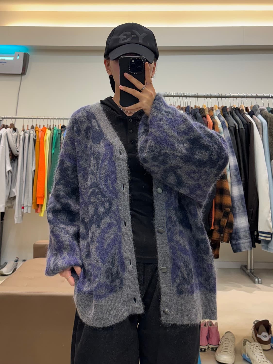 하레 페이즐리 모헤어 가디건 상품이미지6