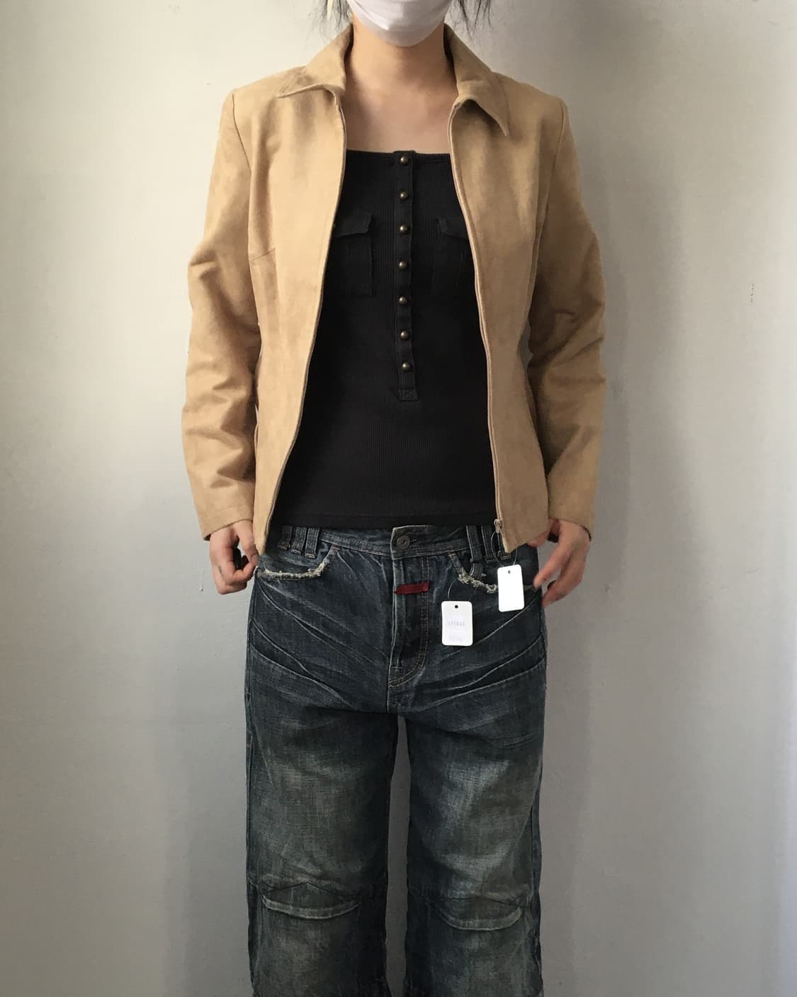 Belted suede shirt jackt 상품이미지5
