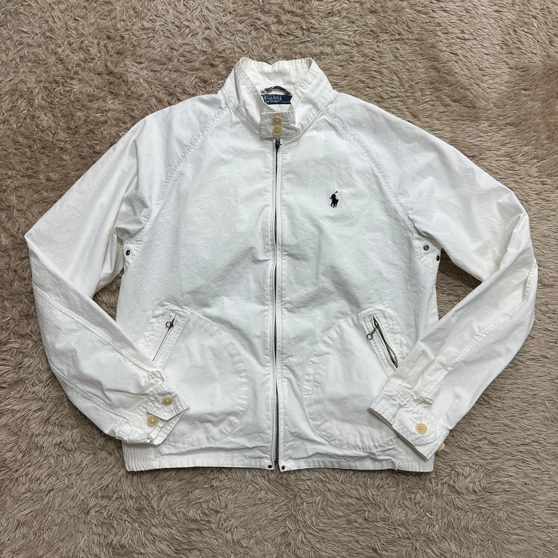 폴로 랄프로렌 화이트 블루종 바라쿠타 자켓 상품이미지1
