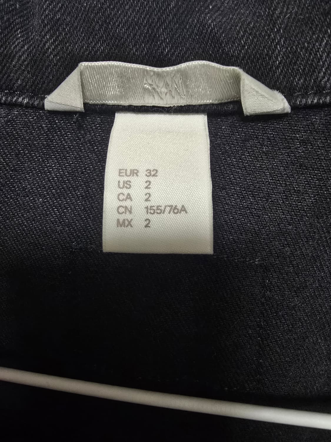 H&M 데님 트러커 재킷 (블랙) 상품이미지2