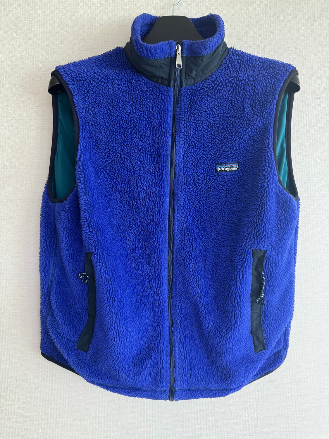 L 파타고니아 90s USA 레트로 딥 파일 베스트 잉크 블루 퍼플 상품이미지1