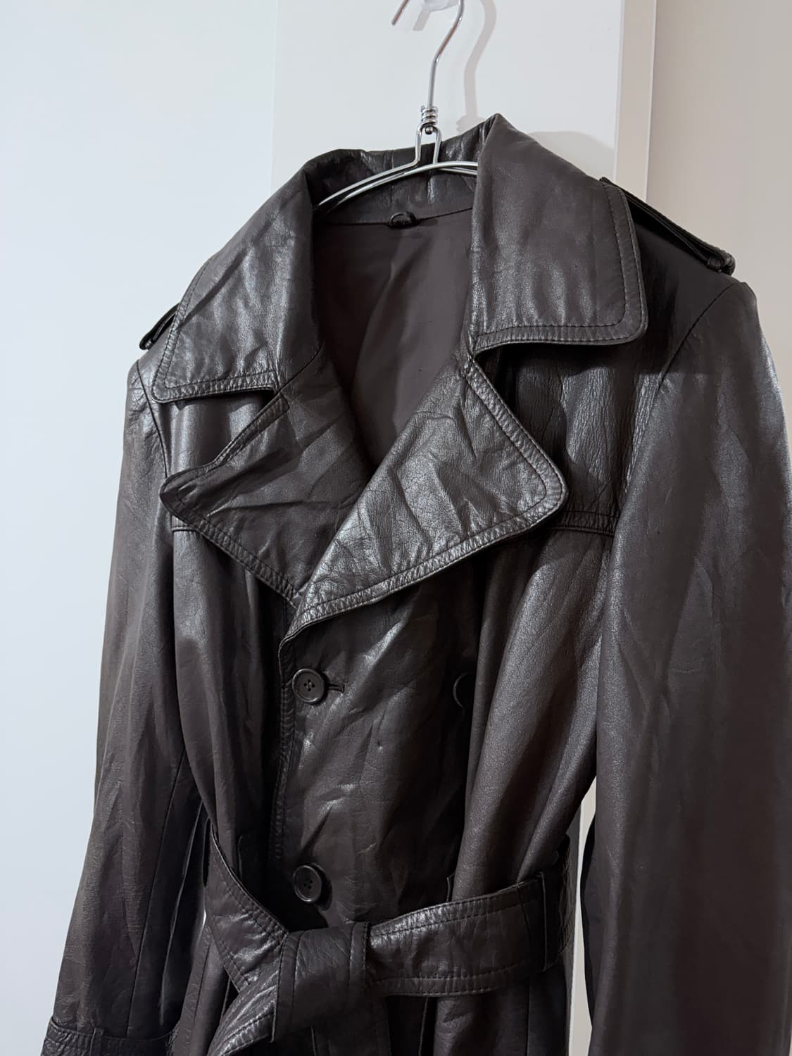 vintage leather coat 상품이미지2