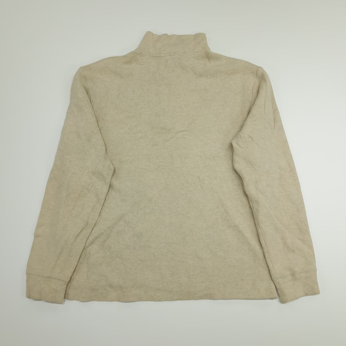 CN666 M 폴로 랄프로렌 오트밀베이지 하프집업 긴팔 니트 스웨터 상품이미지7