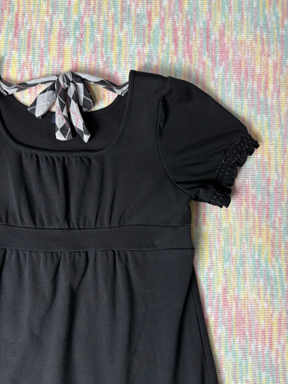 이스트보이 블랙 퍼프 반소매 원피스 상품이미지5