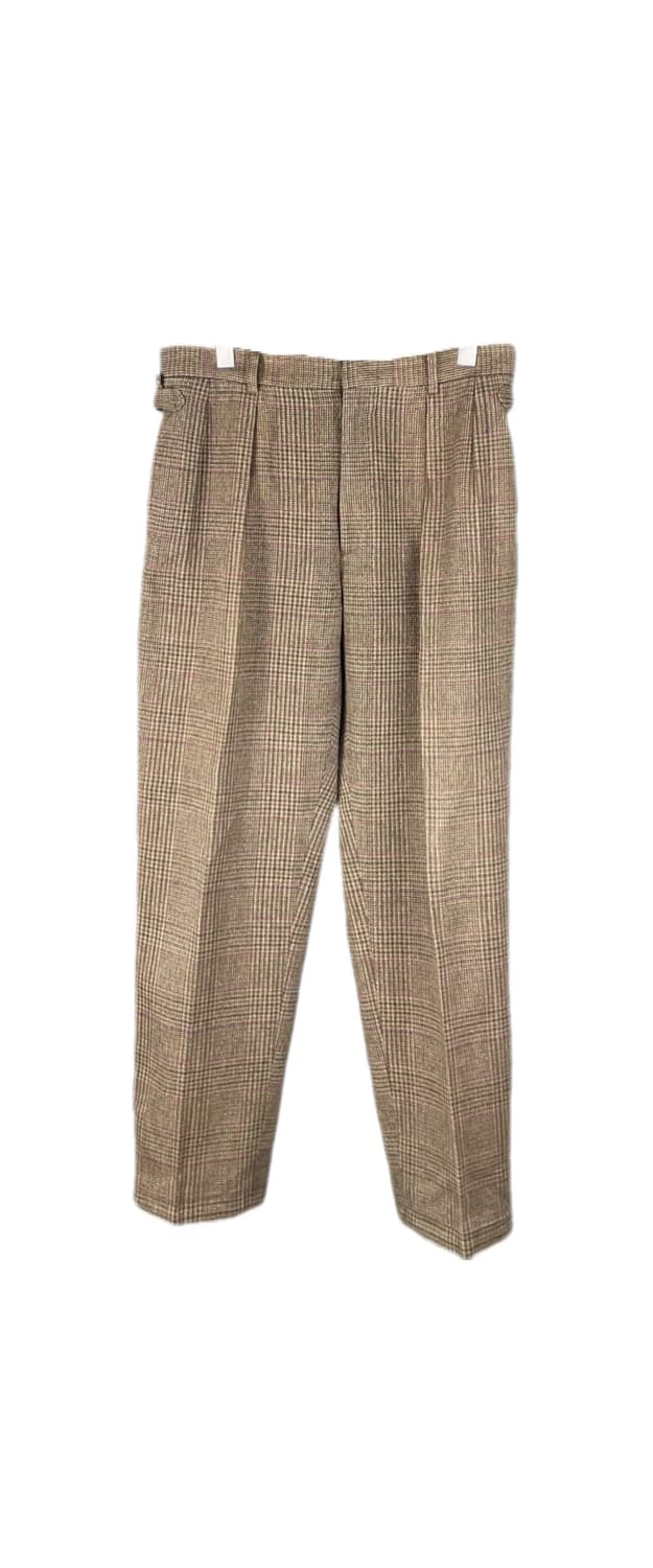 [34] 폴로랄프로렌 체크 울 서스펜서 투턱 슬랙스 팬츠 상품이미지2