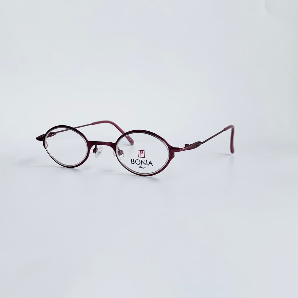 [픽키-714] 보니아 BONIA 빈티지 레드 메탈 안경테 데드스탁 상품이미지2