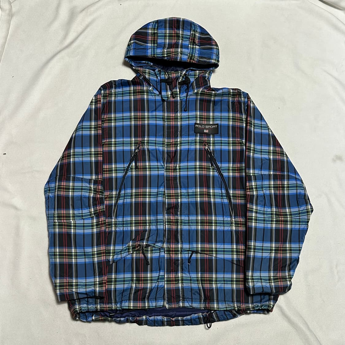 100 폴로 스포츠 체크 윈드브레이커 바람막이 상품이미지2