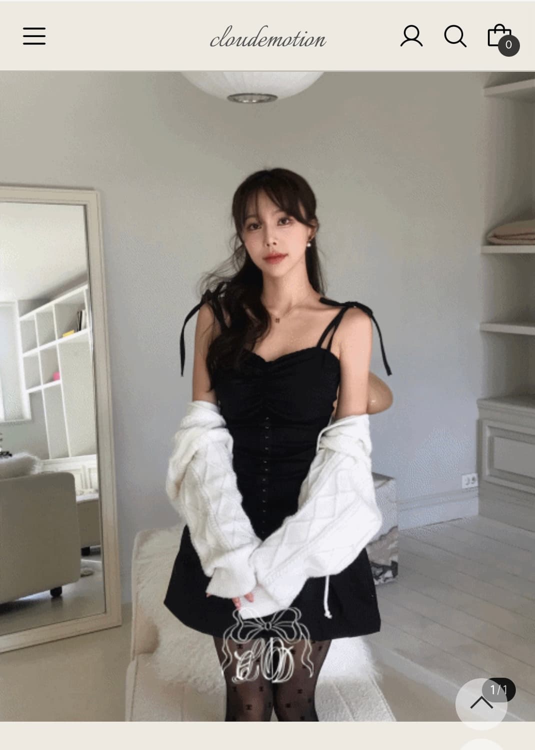 클라우드이모션 오블렛 버클 퍼프 원피스 상품이미지1