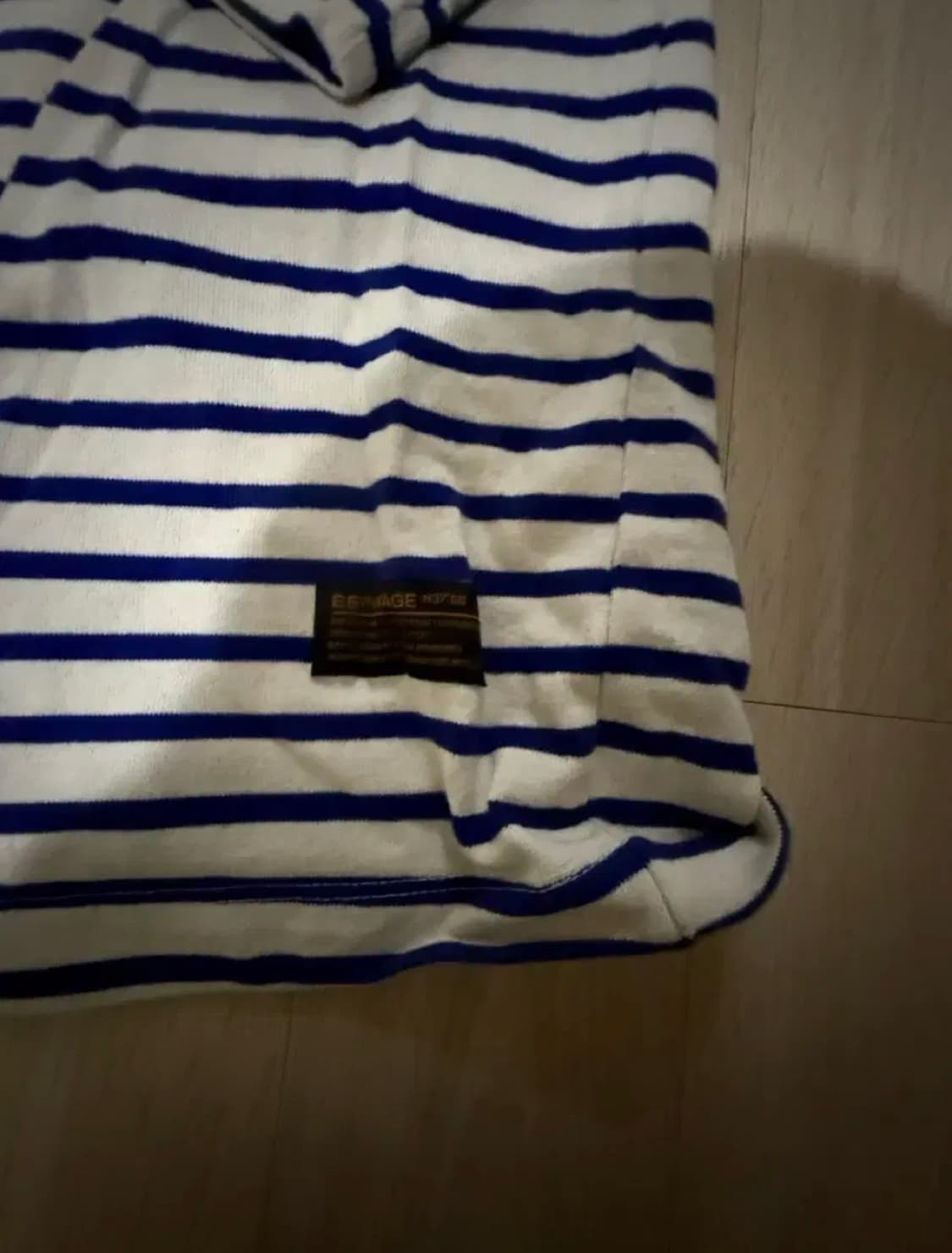 에스피오나지 워크웨어 스트라이프 7부티셔츠 상품이미지2