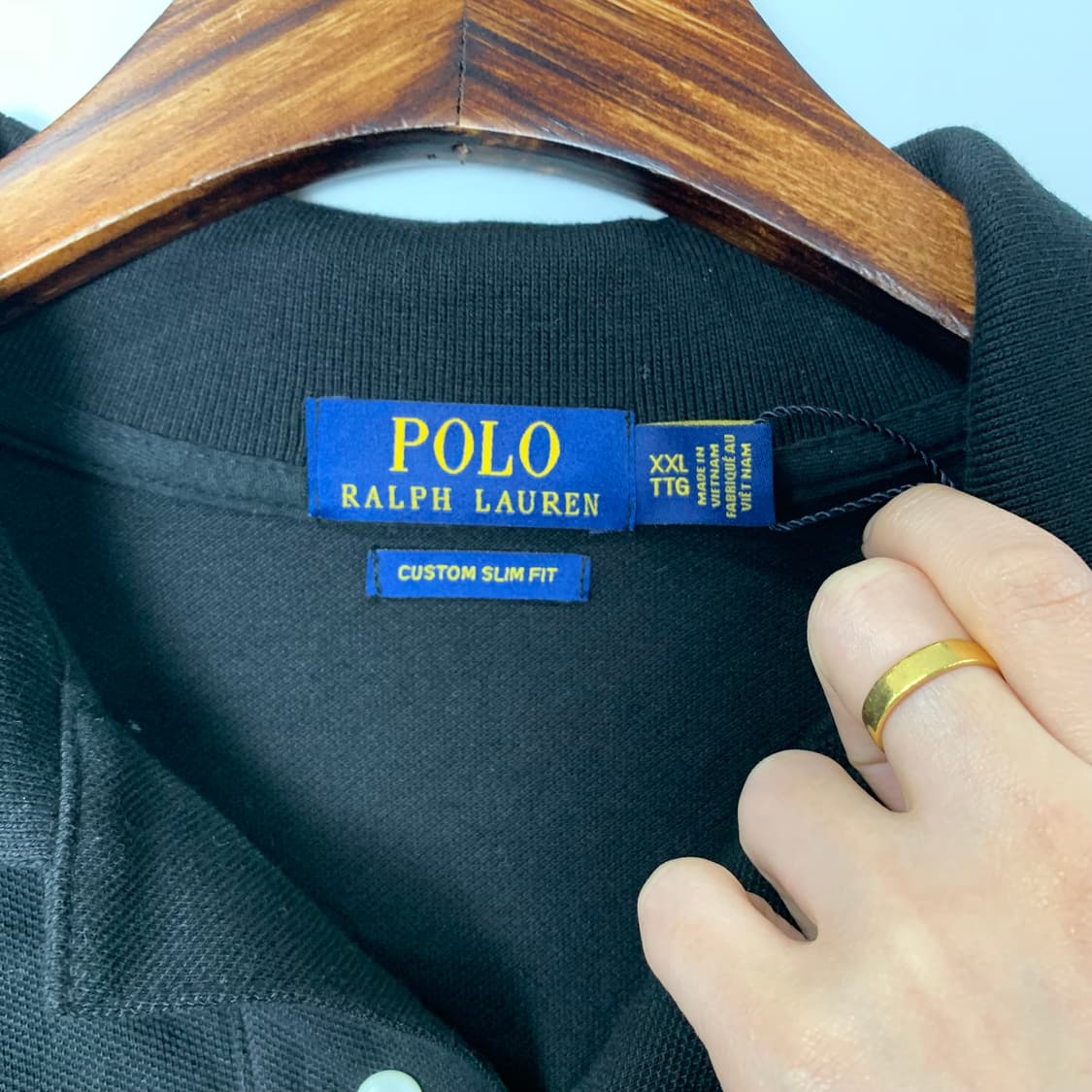 폴로 랄프로렌 신형 블랙 긴팔 카라 티셔츠 상품이미지5