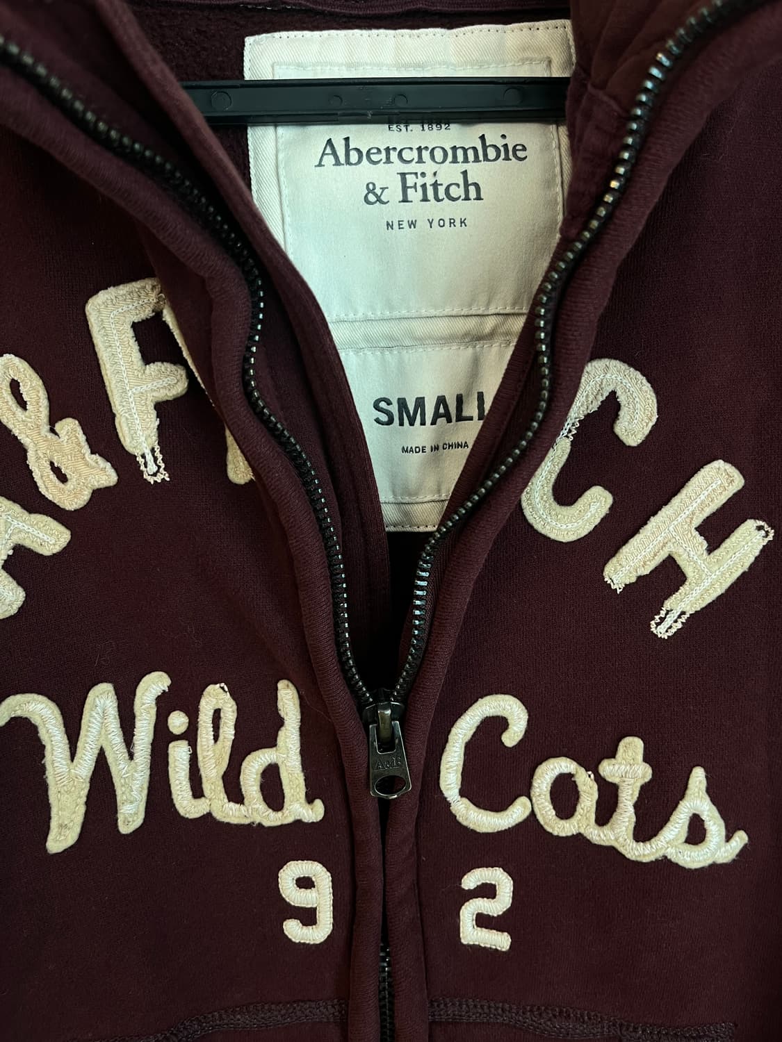 아베크롬비 A&F 후드집업 버건디 [S] 상품이미지5