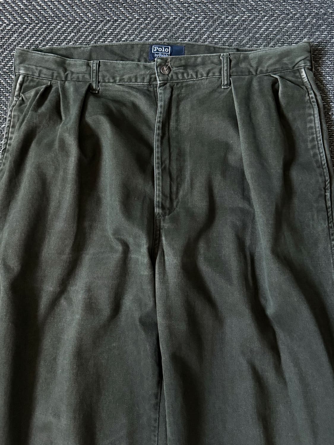 (34) 90s USA 폴로 랄프로렌 더블 플리츠 치노팬츠 상품이미지2