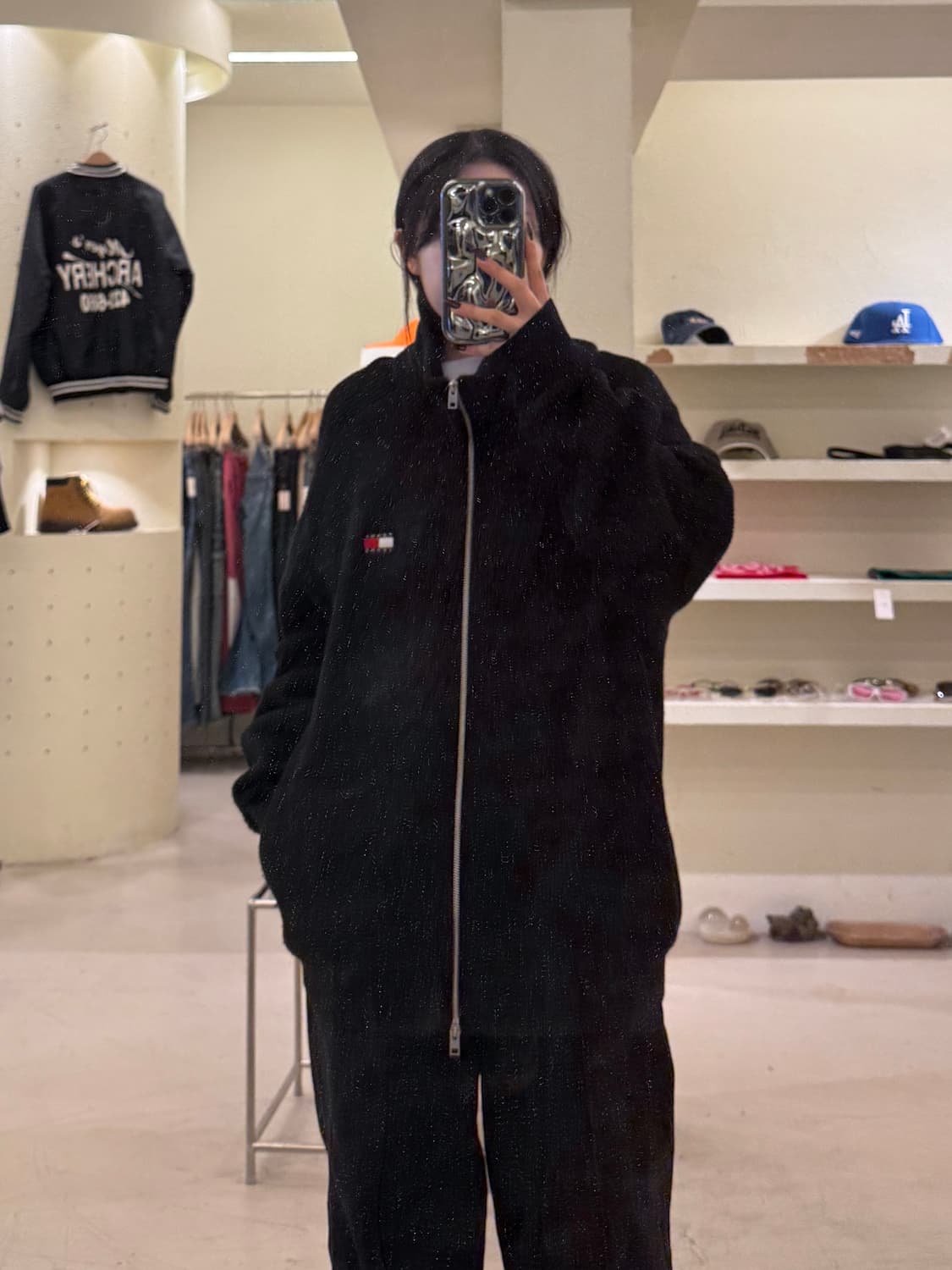 타미진스 플래그 로고 집업 니트 U1295 상품이미지1