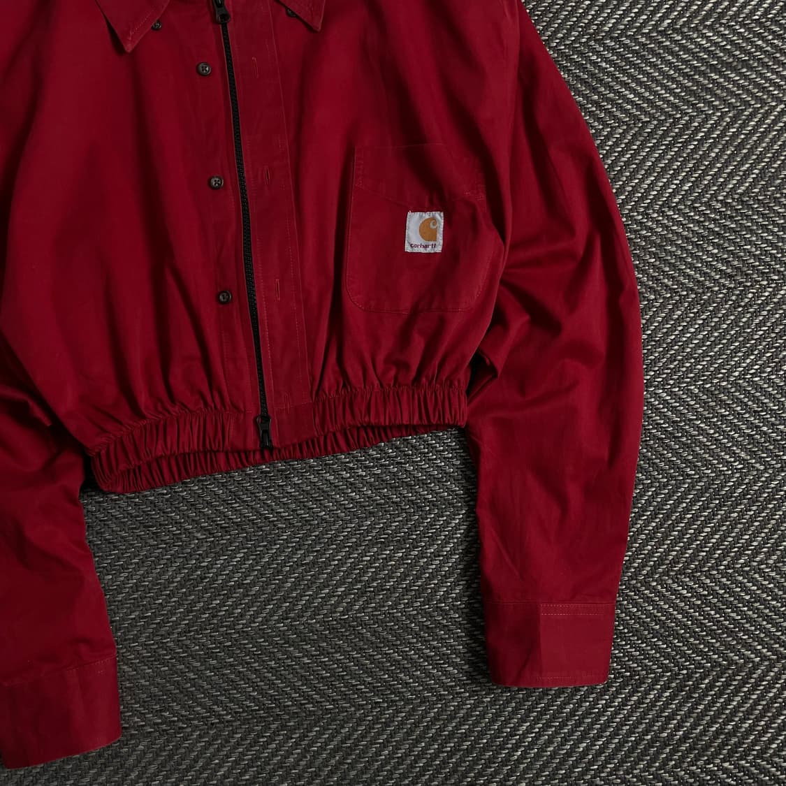 칼하트 크롭 리메이크 투웨이 셔츠 자켓o 3687 상품이미지2