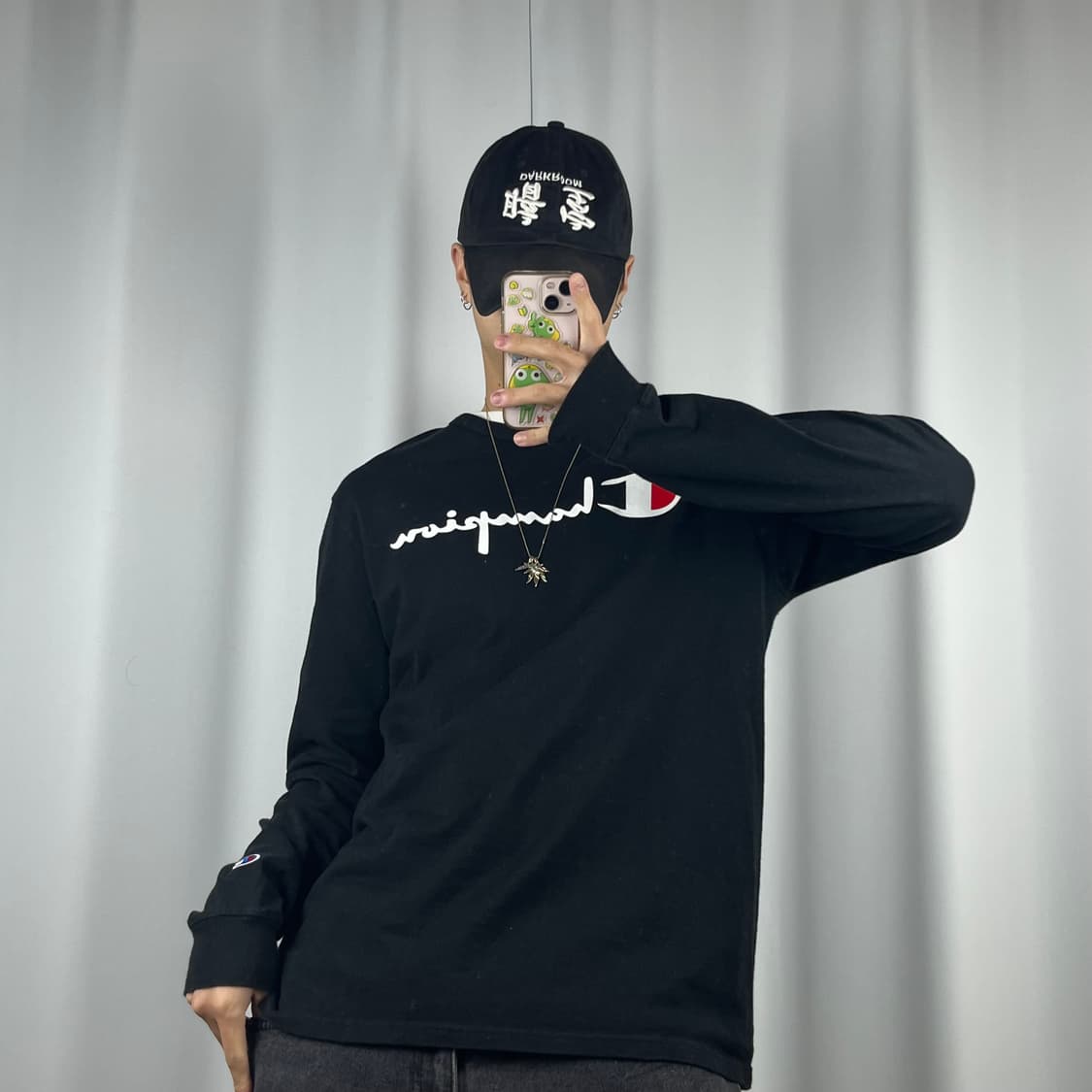 <챔피온 빅 로고 롱슬리브> No.1414 상품이미지2