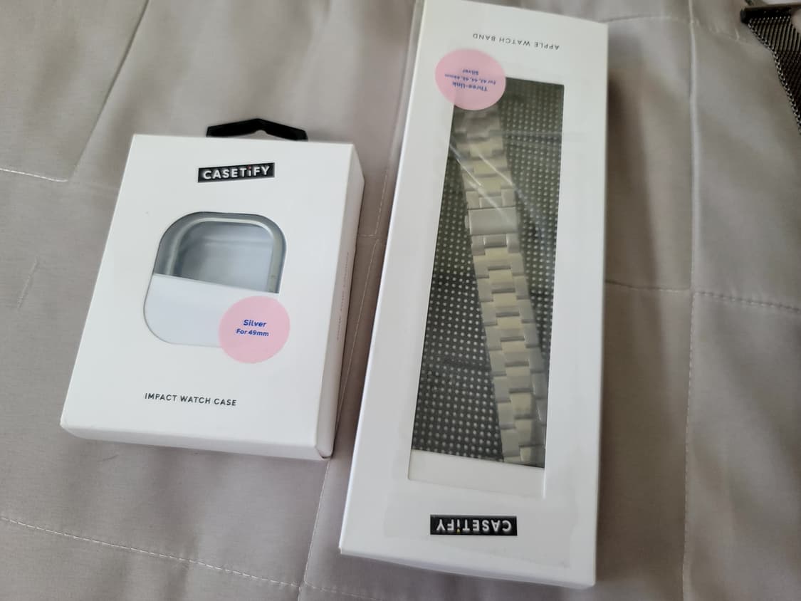 애플워치울트라2(배터리100)+정품스트랩2종 +케이스티파이 스트랩,케이스 상품이미지8