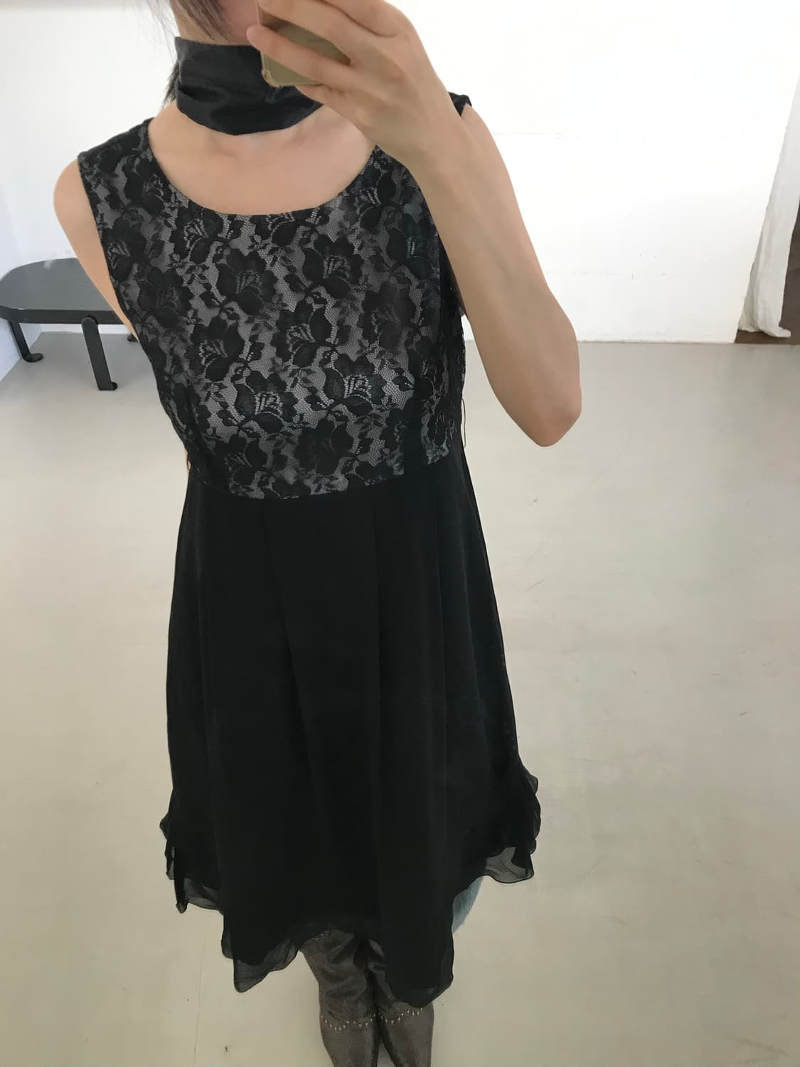 vintage lace frill one-piece 상품이미지1
