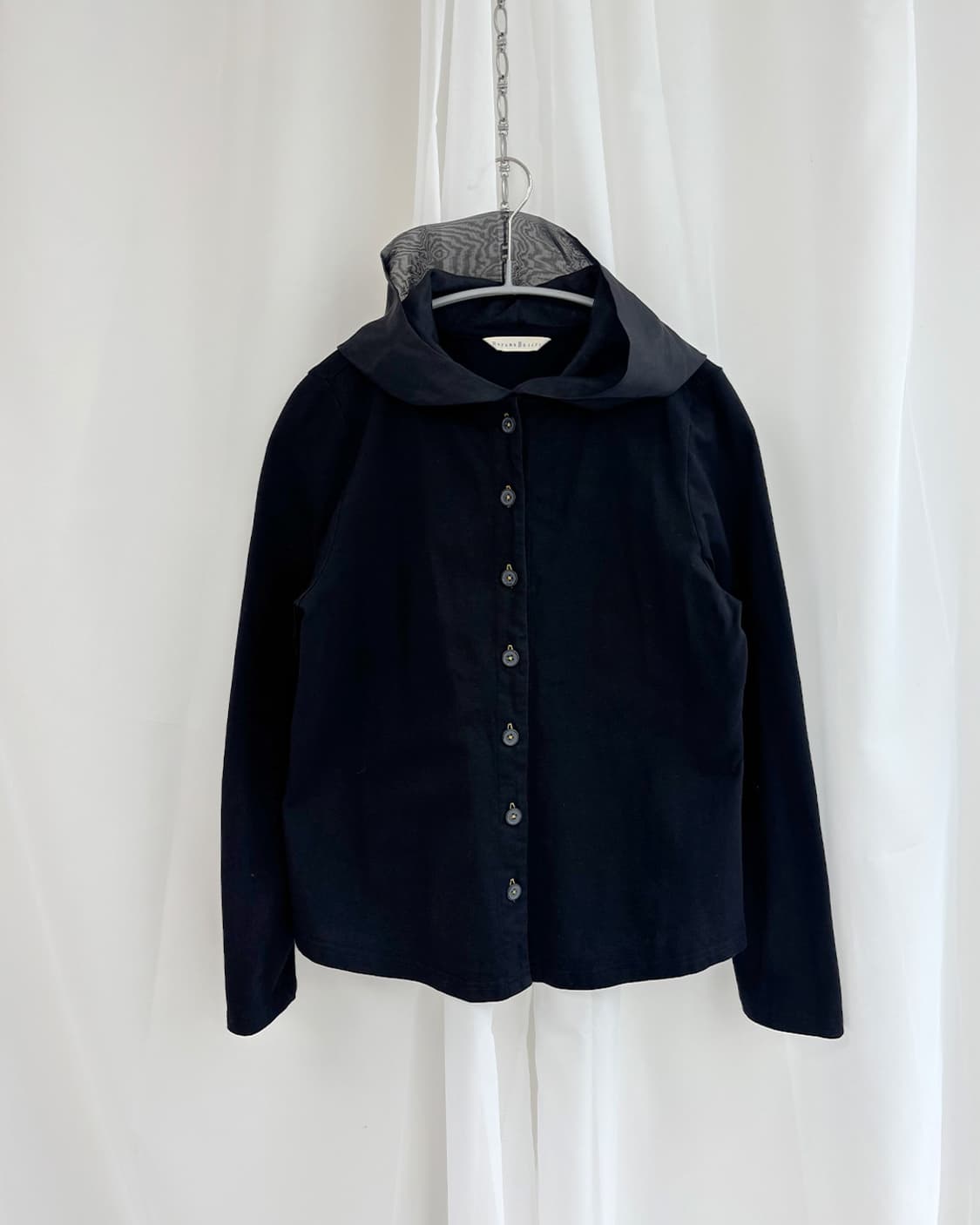 HAYAMA BREEZE 쉬폰 후디 버튼 가디건 상품이미지1