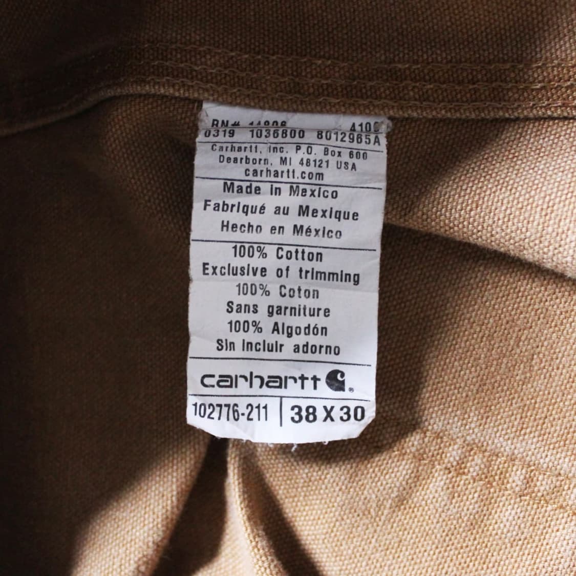 Carhartt 칼하트 덕 브라운 오버롤 상품이미지5