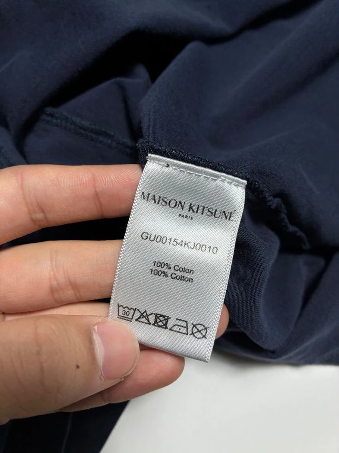 메종키츠네 칠랙스 폭스 패치 코튼 반팔 티셔츠 R1273 상품이미지7