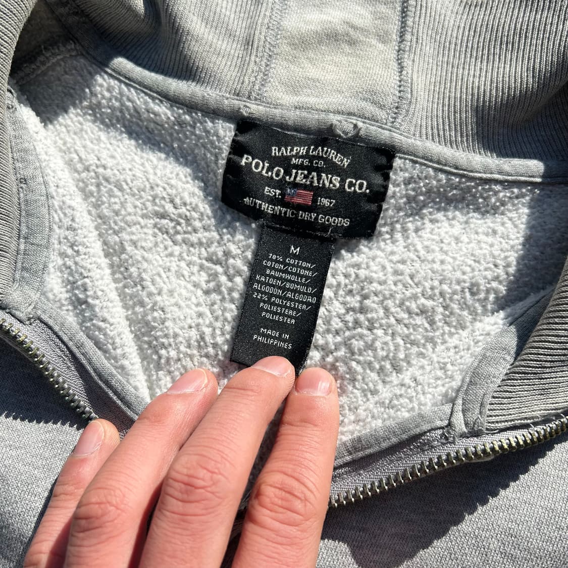 폴로 진스 컴퍼니(POLO jeans Company) 그레이 코튼트랙져지 상품이미지4