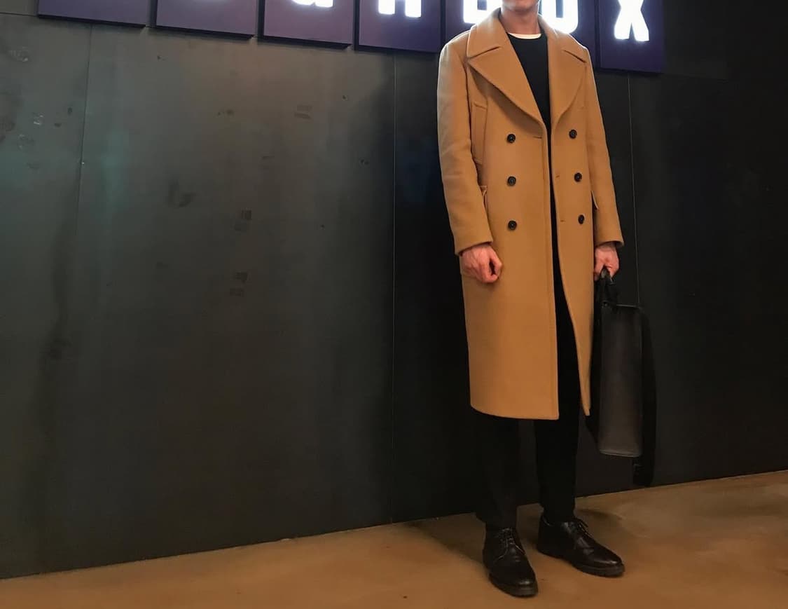 산드로옴므 카멜베이지 더블코트 105 상품이미지5