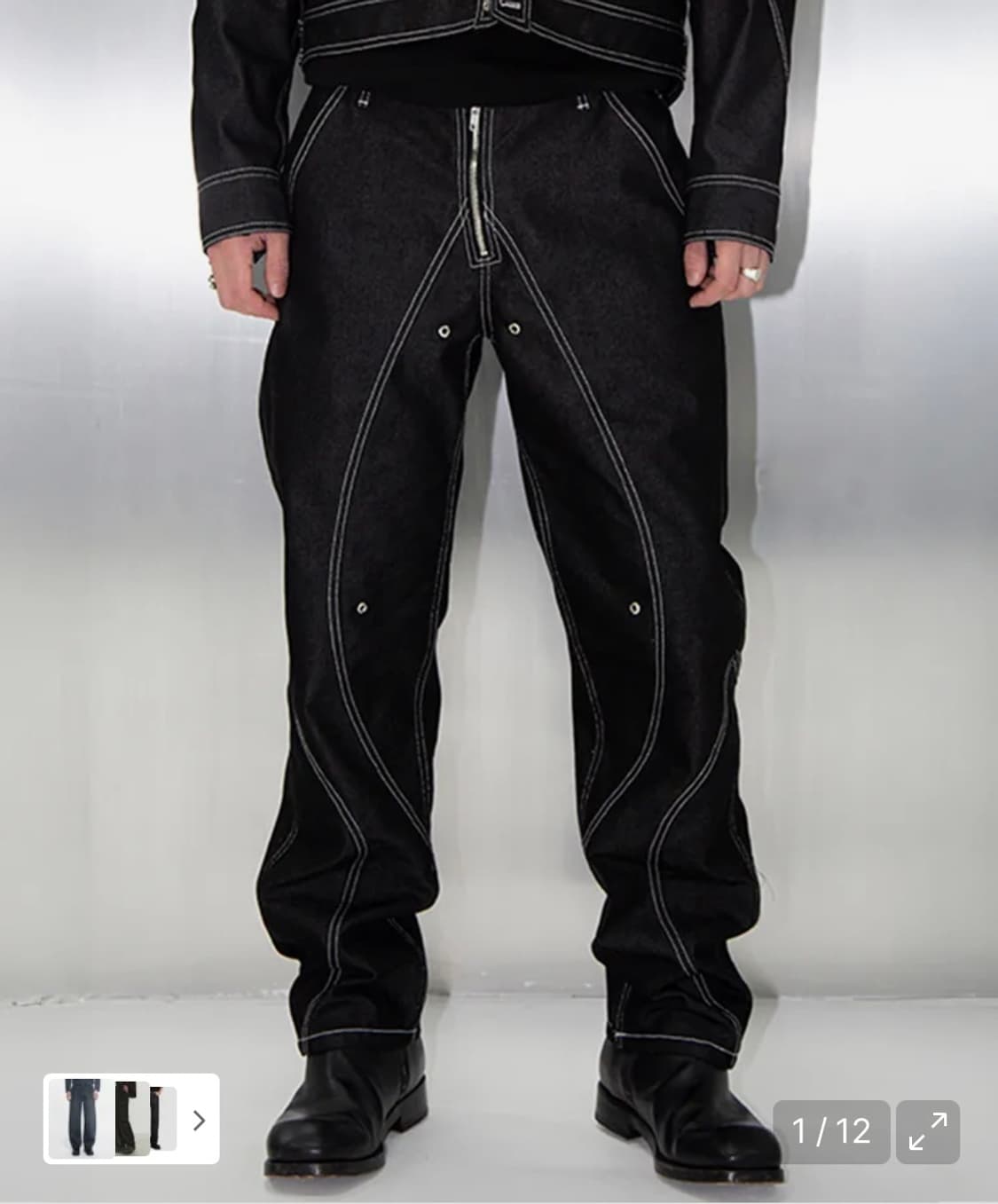 [51퍼센트] TUNNEL LINING TROUSER (DENIM) - 상품이미지1