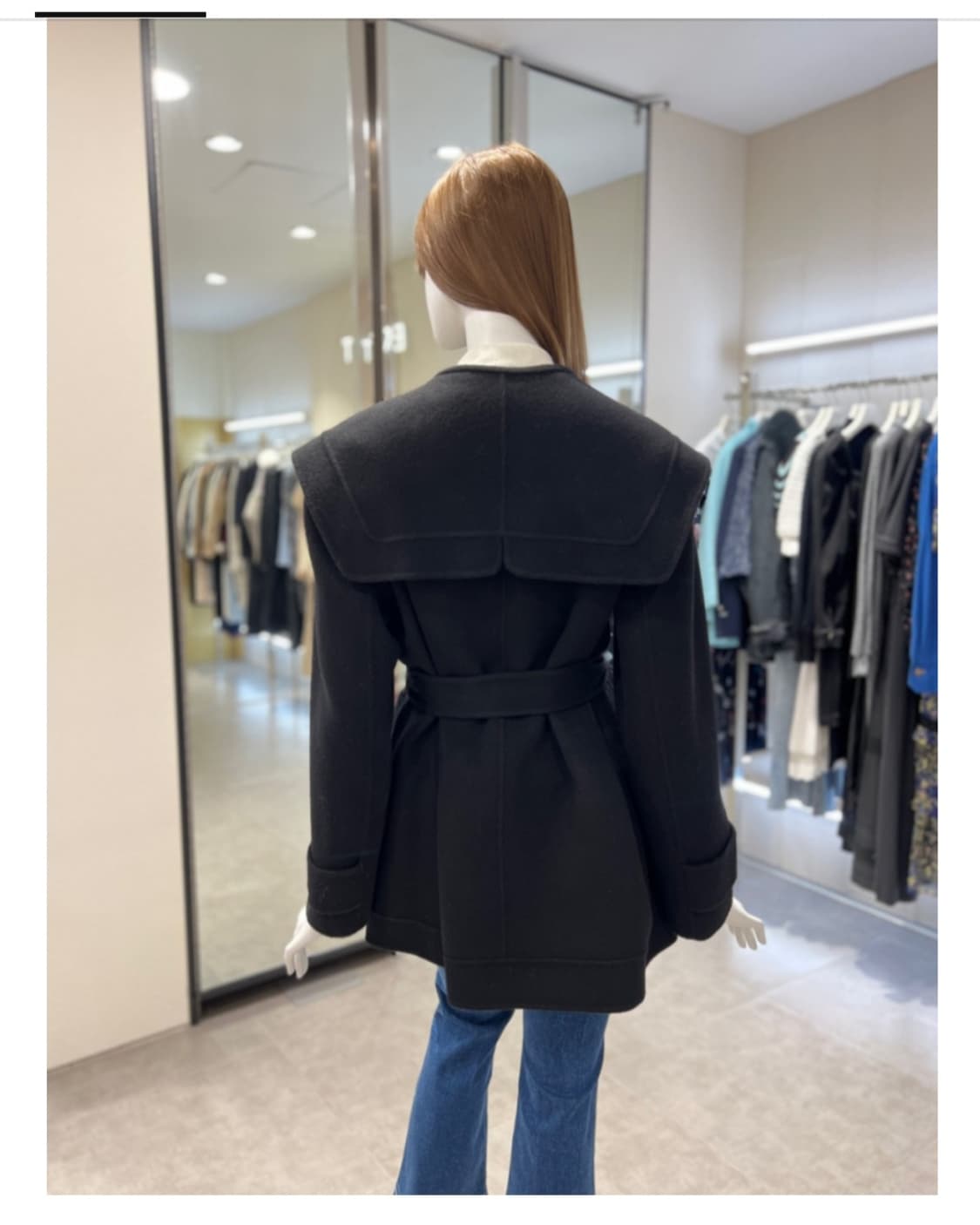 (새상품)에고이스트 변형카라 하프코트55 상품이미지9