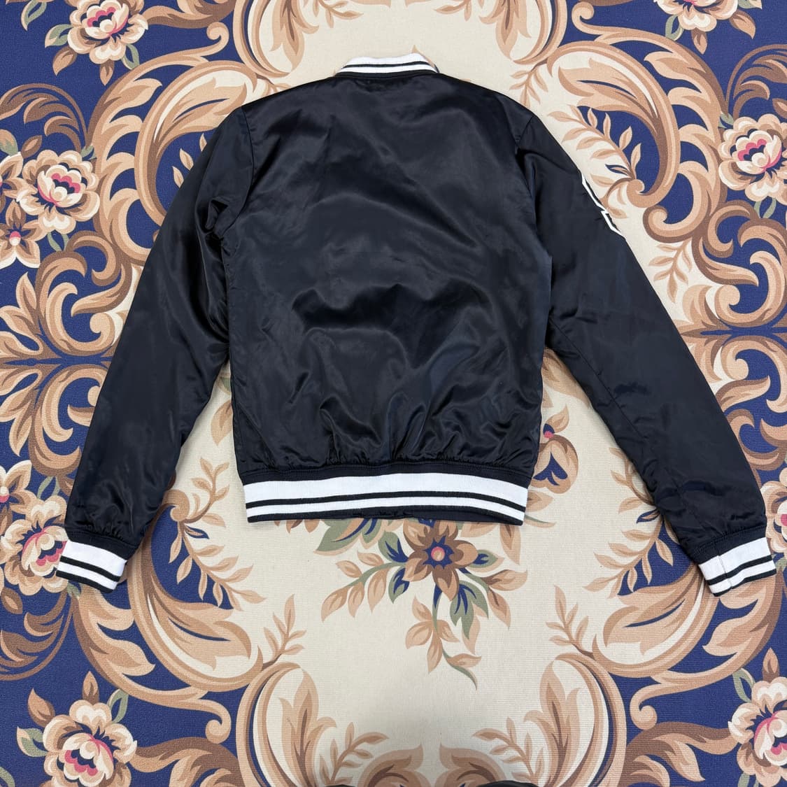 (S)10s 나이키 NIKE 세틴 바시티 자켓(블랙,검흰) 상품이미지5