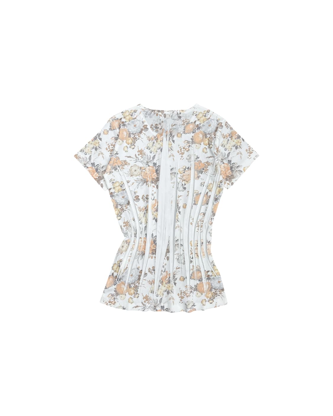 요시키 히시누마 플라워 패턴 플리티드 탑 상품이미지5