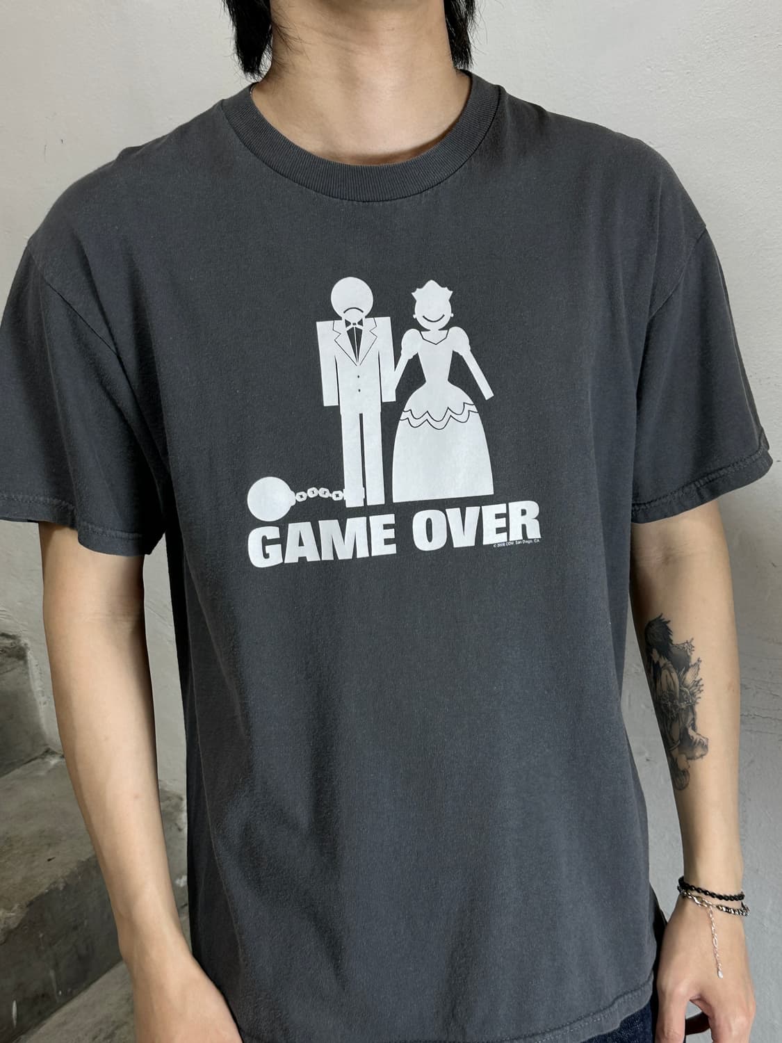 00's Game Over 티셔츠 빈티지 Fun 티셔츠 상품이미지1