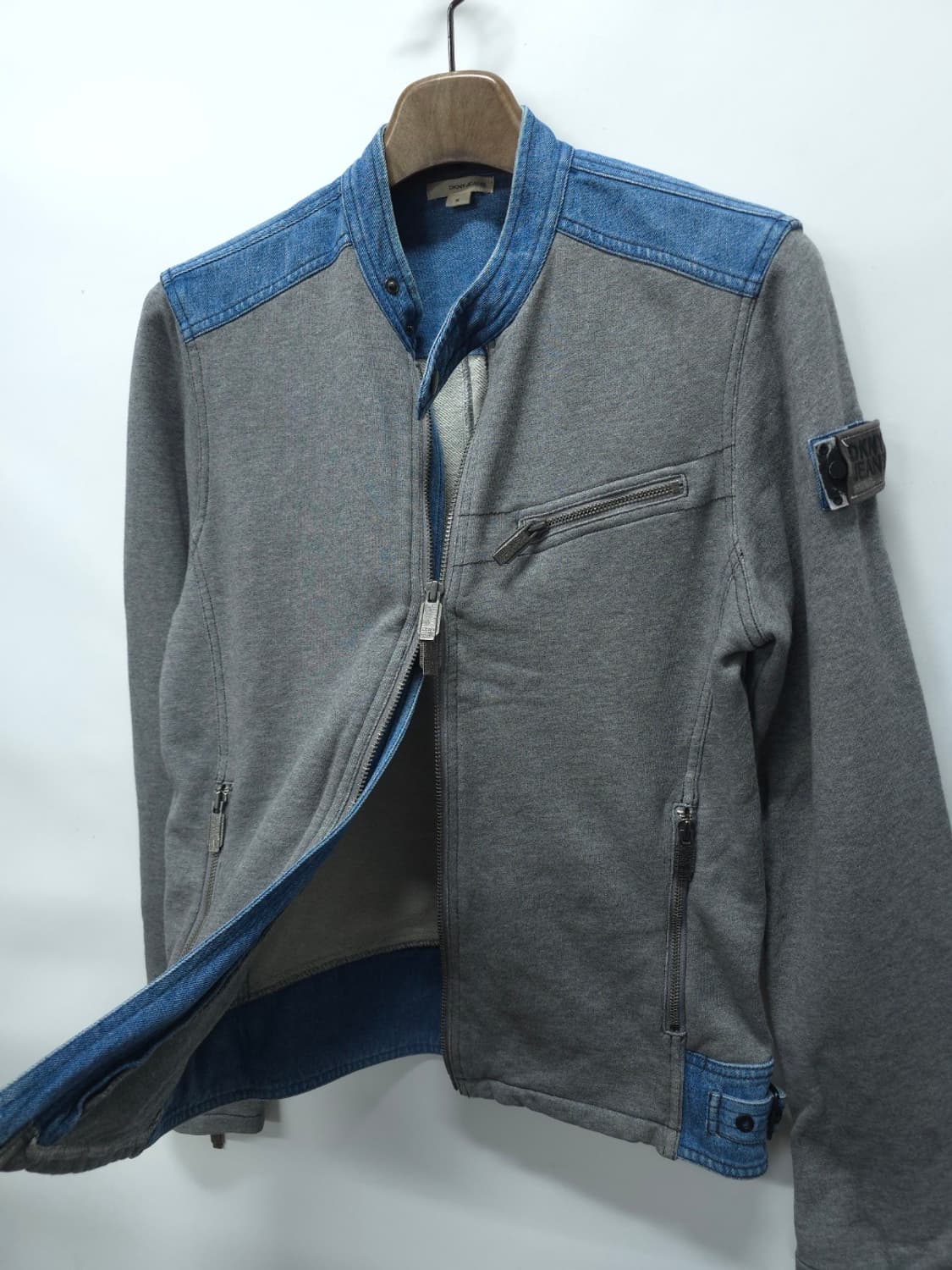 [DKNY JEANS] 데님 배색 집업 라이더 자켓 (M) 상품이미지6