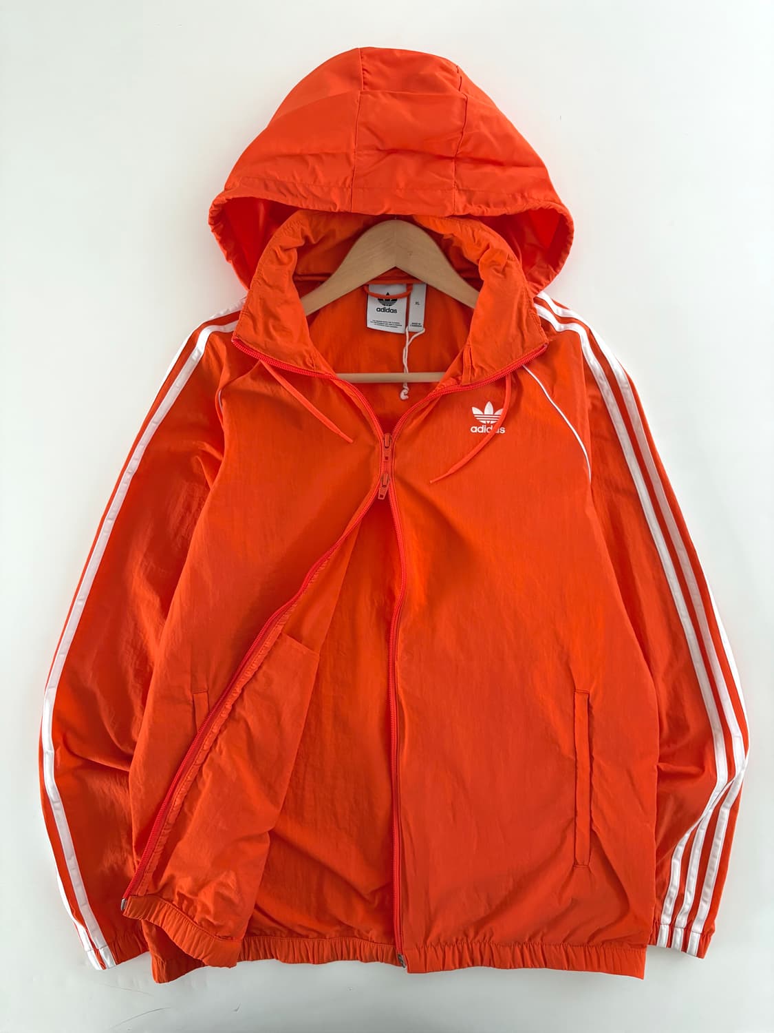 Adidas 아디다스 오렌지 컬러 2-way 지퍼 바람막이 자켓 상품이미지5