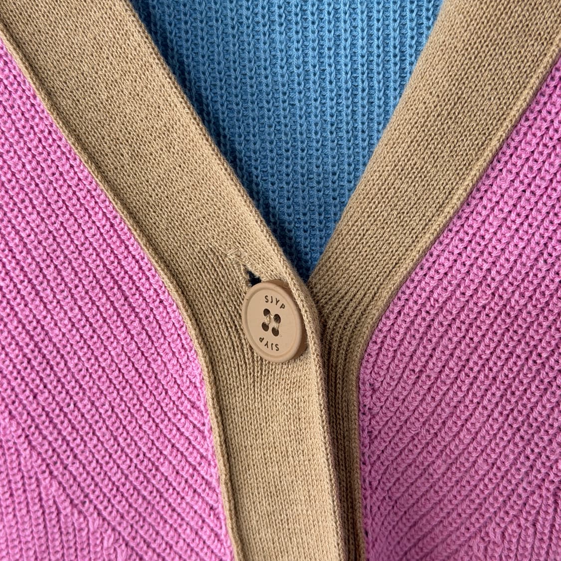 [S] SJYP 컬러블록 니트 가디건 상품이미지7