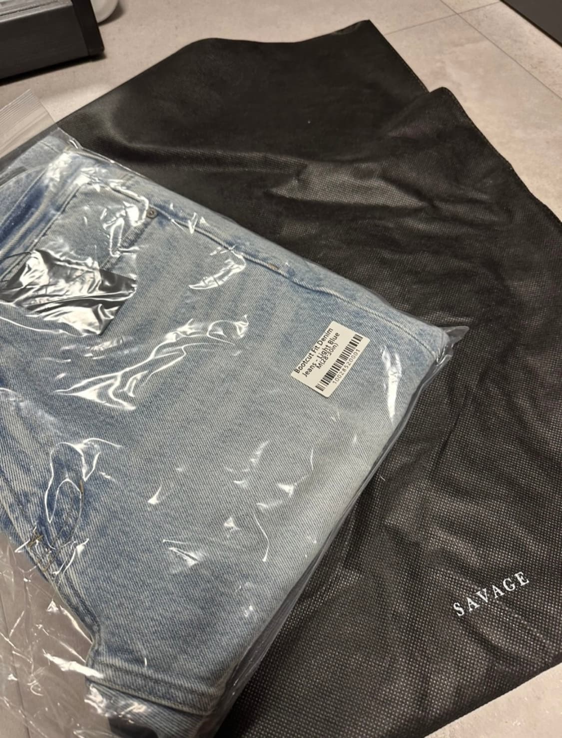 [세비지 ] 부츠컷 데님 -라이트 블루 M 새상품 원가 187,000원 상품이미지1