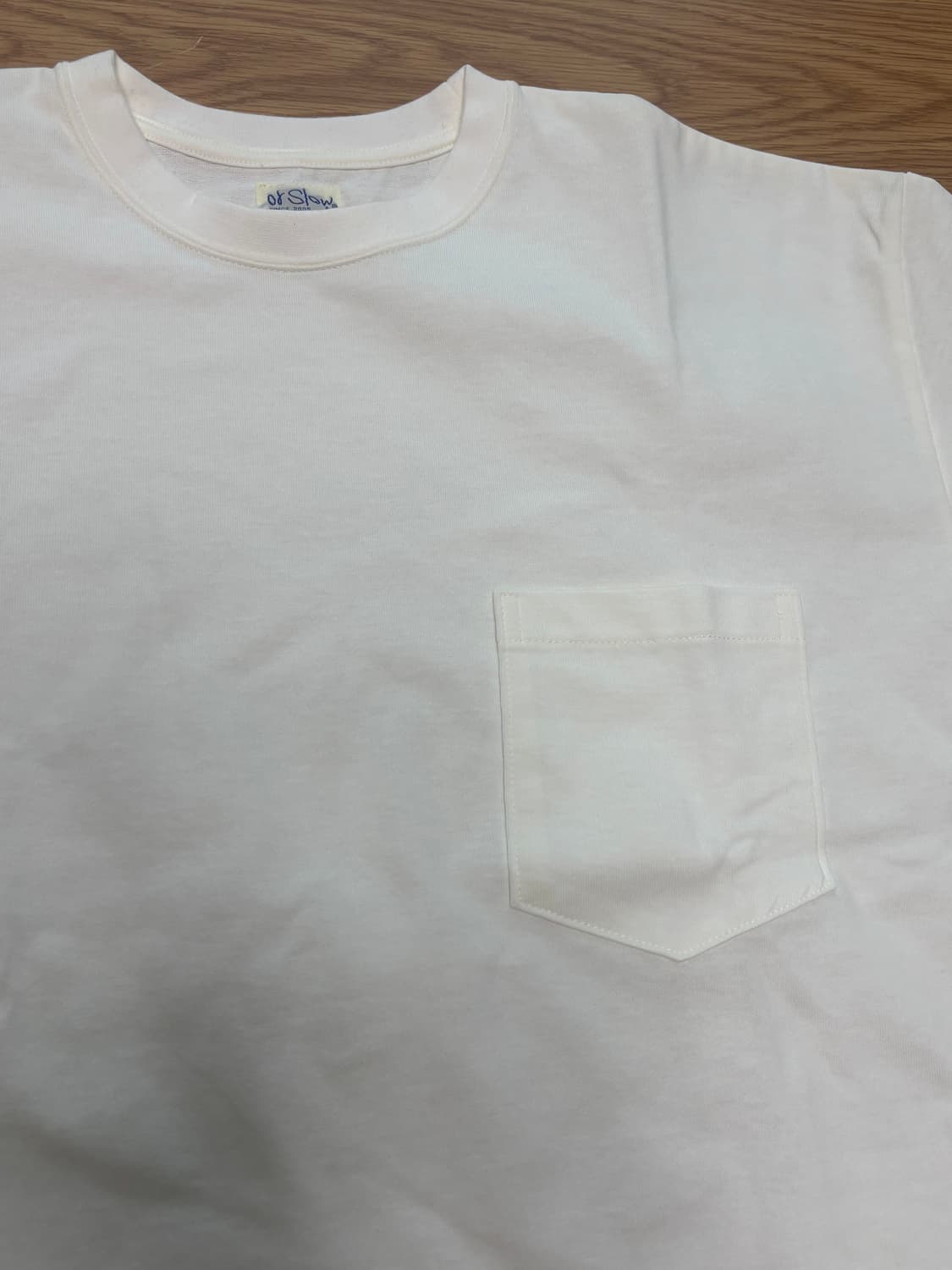 [새상품] 오어슬로우 포켓 반팔 티셔츠 화이트 상품이미지6