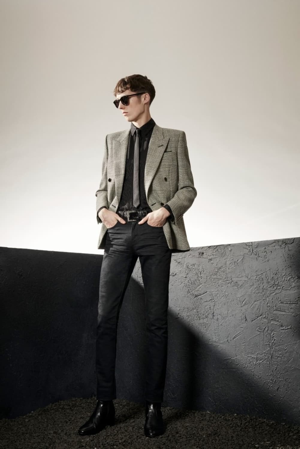 [박보검님 착용] 생로랑 디컨스트럭티드 체크 자켓 상품이미지1