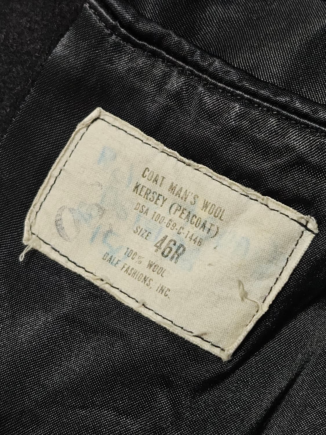 1960's 오리지널 피코트 미해군 46R  상품이미지5