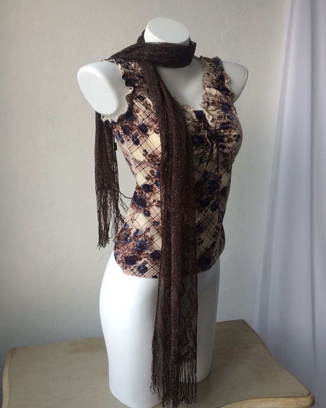 pattern net scarf 상품이미지1