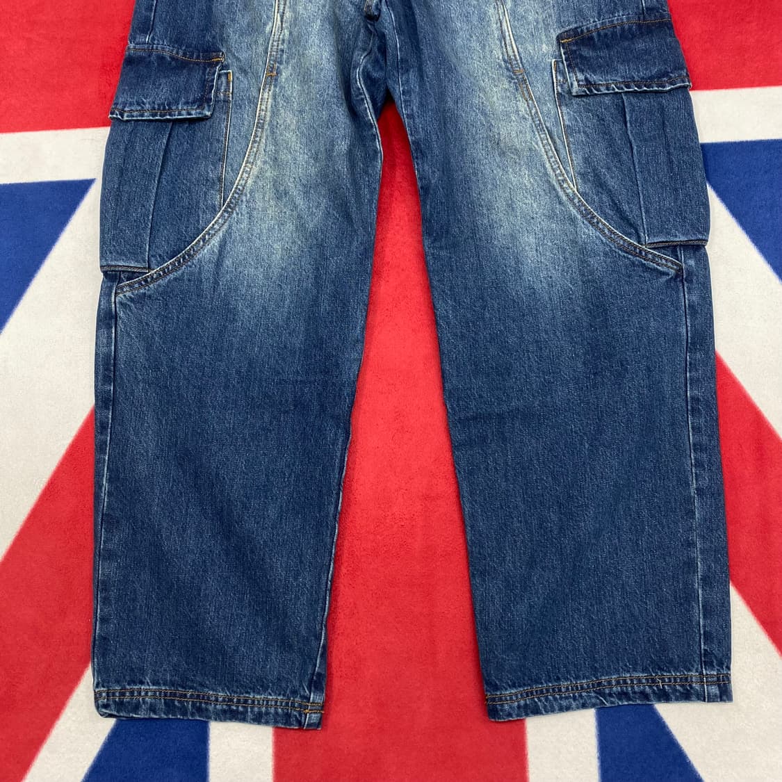 와이드 카고 데님팬츠 M 상품이미지3