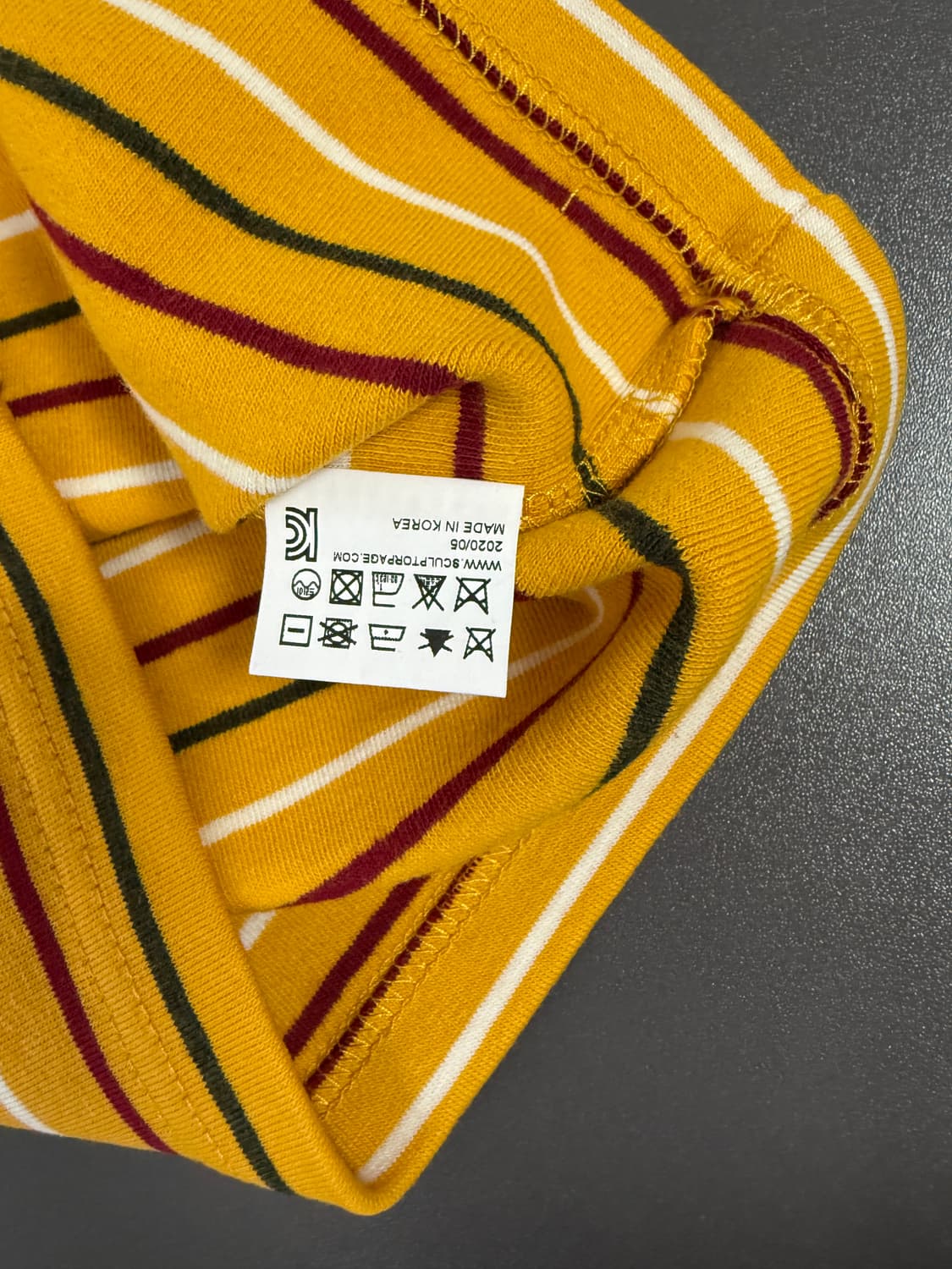 스컬프터 레이블드 탱크탑 옐로우 상품이미지6