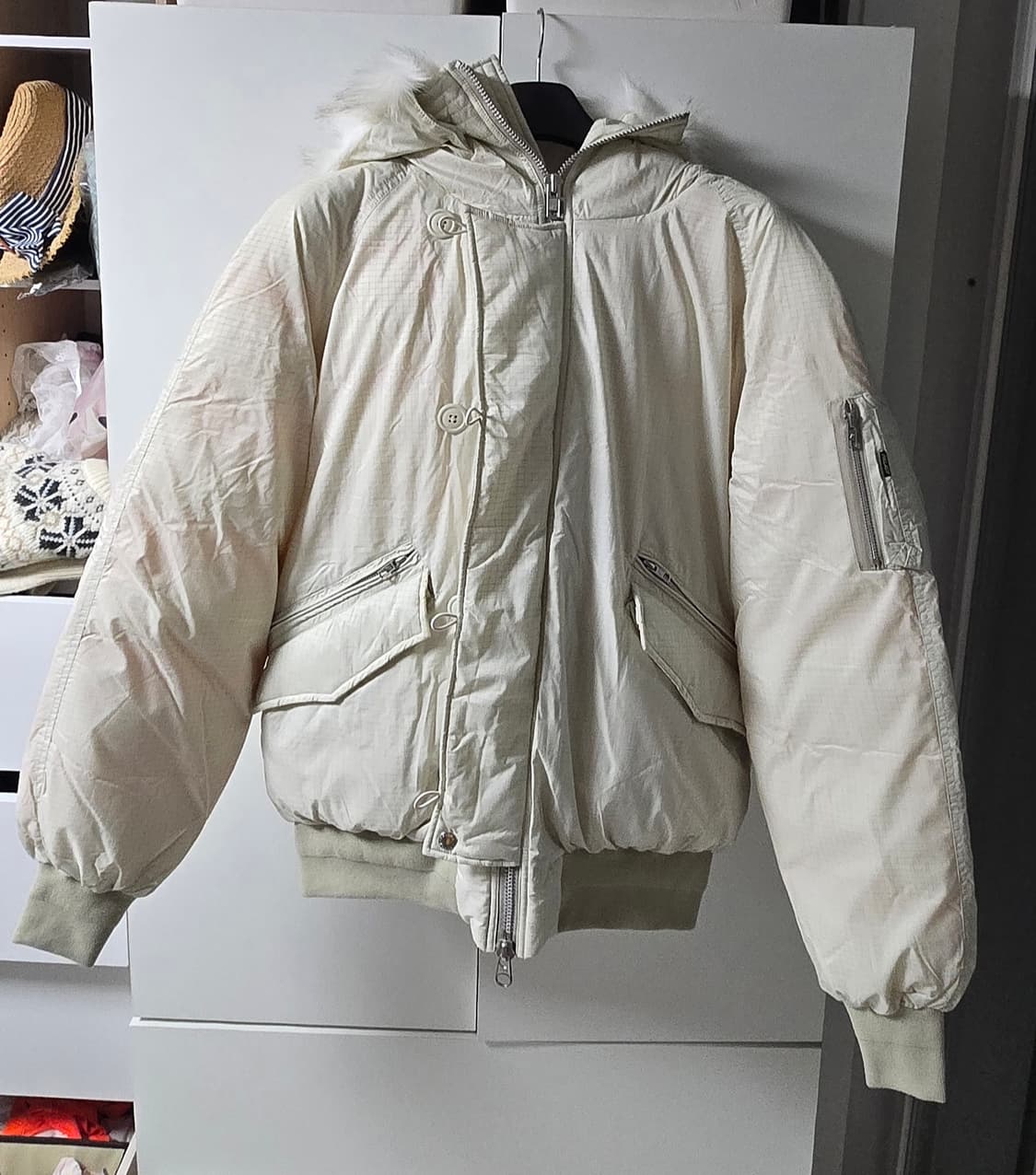 팔라스 P-2B 숏 파카 샴페인 L 새상품 상품이미지10