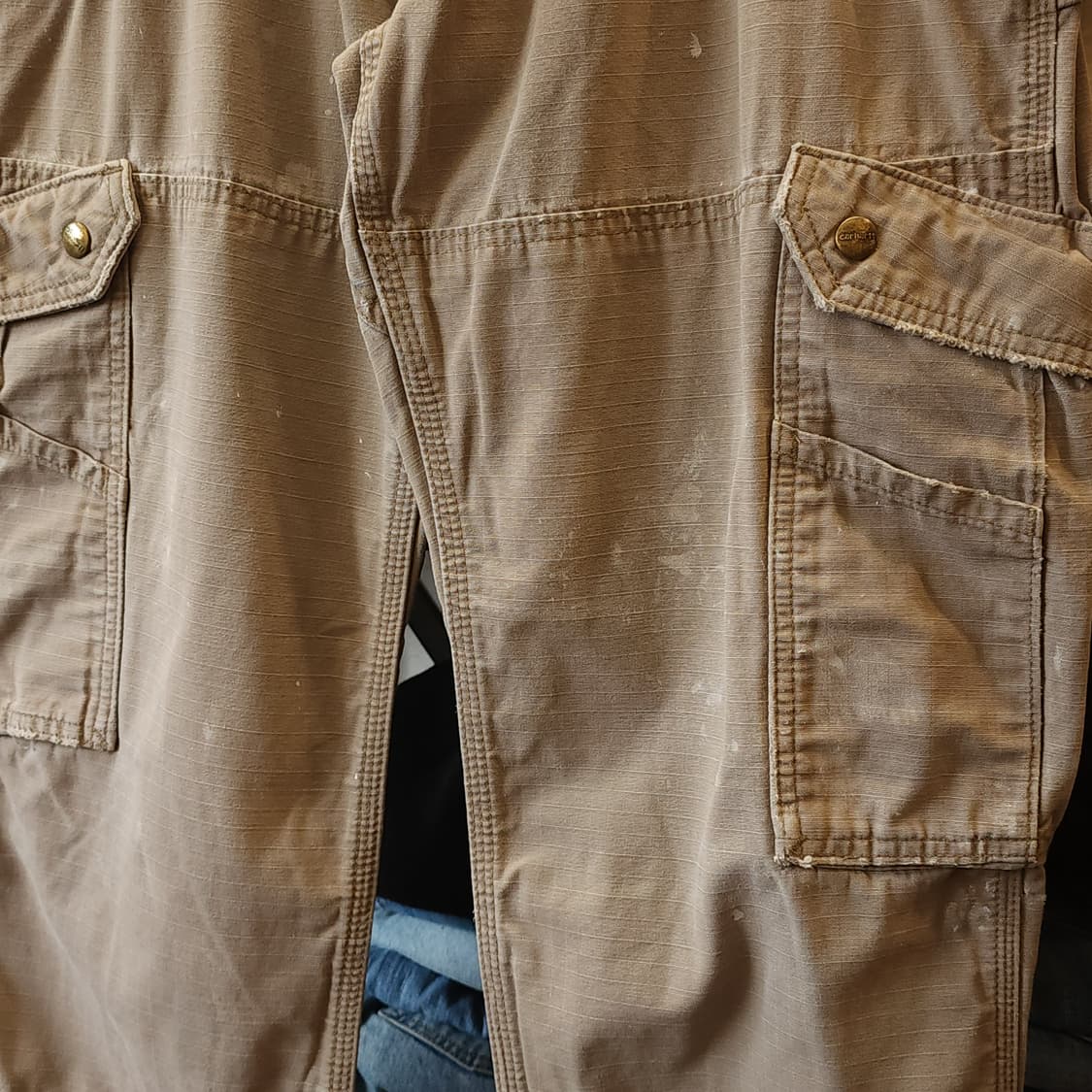 칼하트 워크팬츠 립스탑 카고 팬츠 34x32 상품이미지5