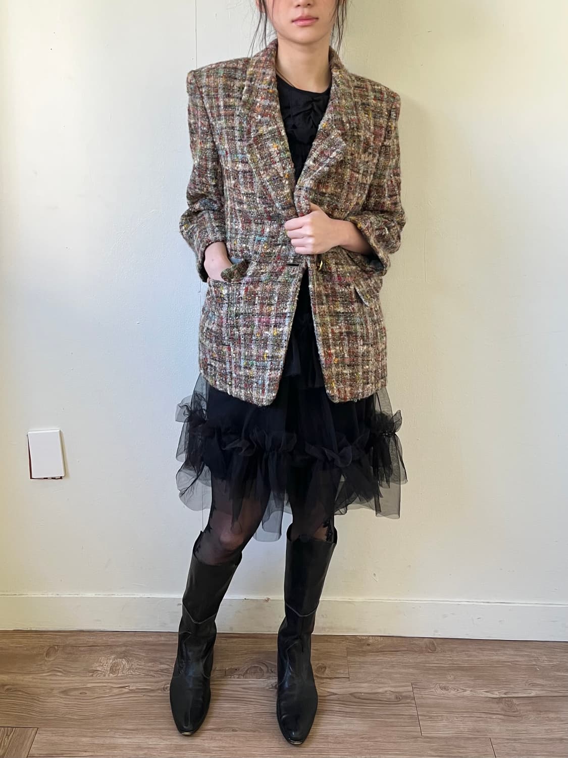 G-Nokaya 아트 트위드 자켓 상품이미지7