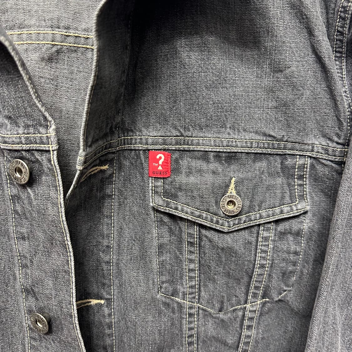 올드 게스 2세대 데님 자켓 made in usa 상품이미지2