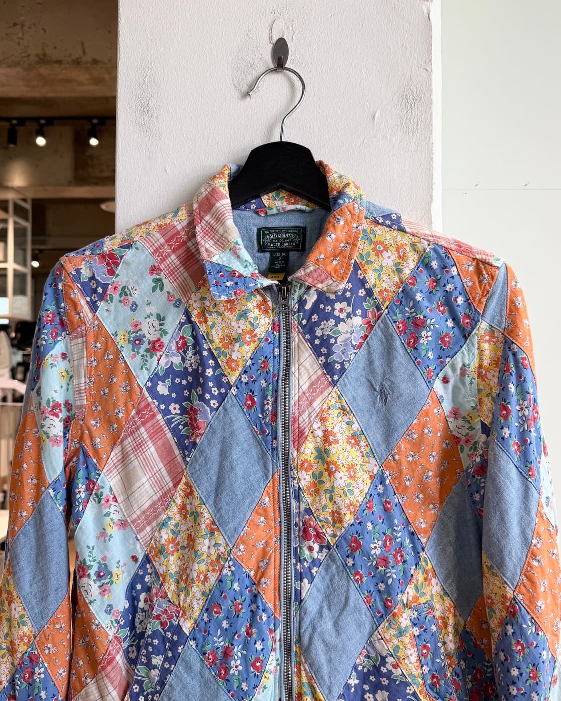 폴로 컨트리 멀티컬러 패치워크 플로럴 코튼 자켓 상품이미지2
