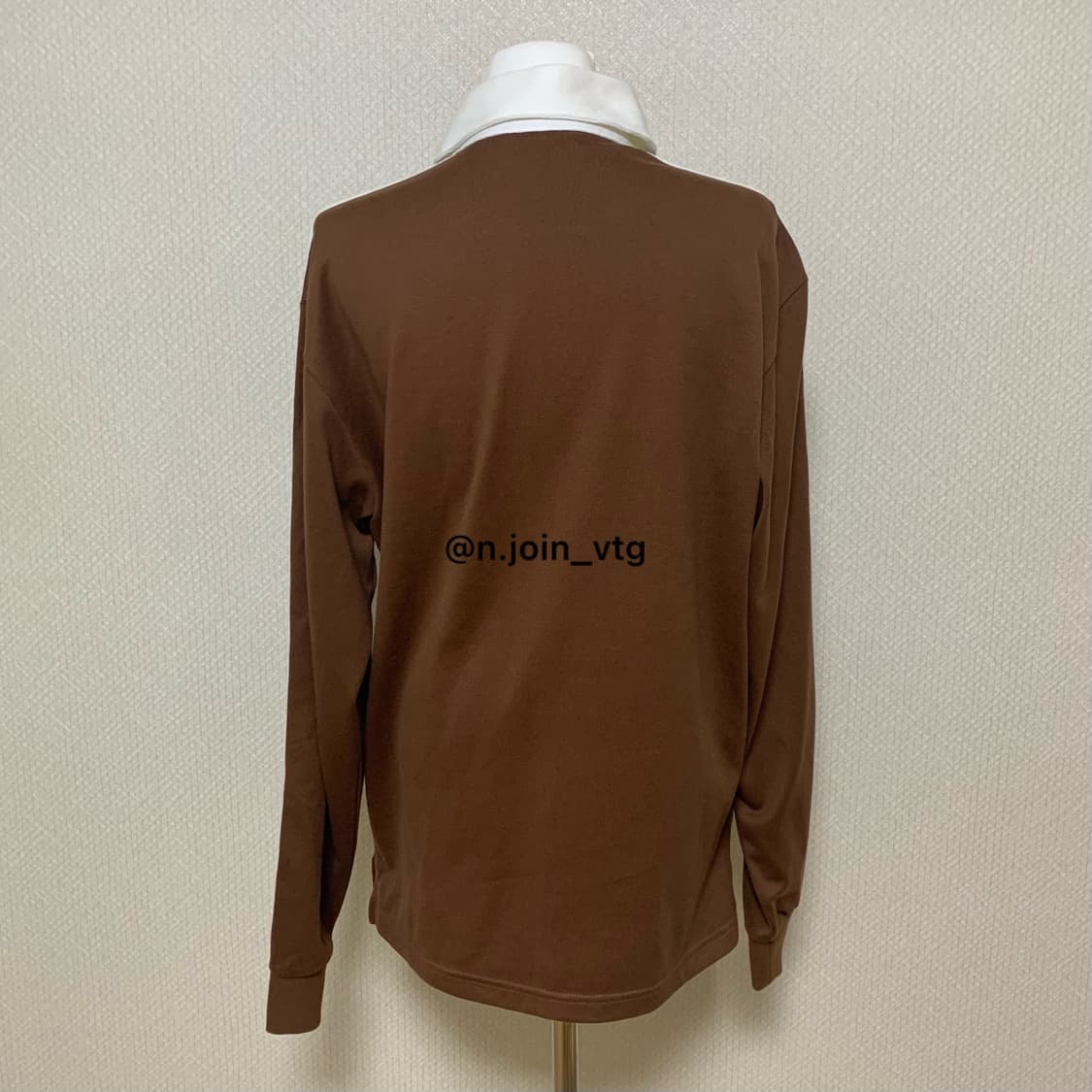 아디다스 브라운 폴로 긴팔 셔츠 상품이미지3