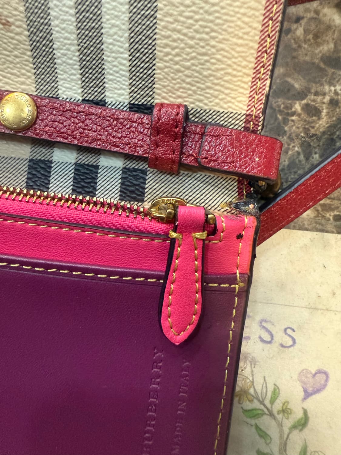 정품 버버리 파우치 체인 크로스백 팝니다 상품이미지7