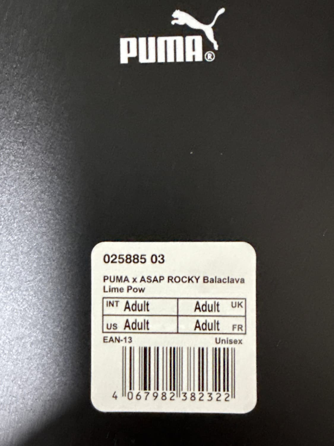 에이삽라키  x 푸마 디스트로이드 바라클라바 상품이미지8