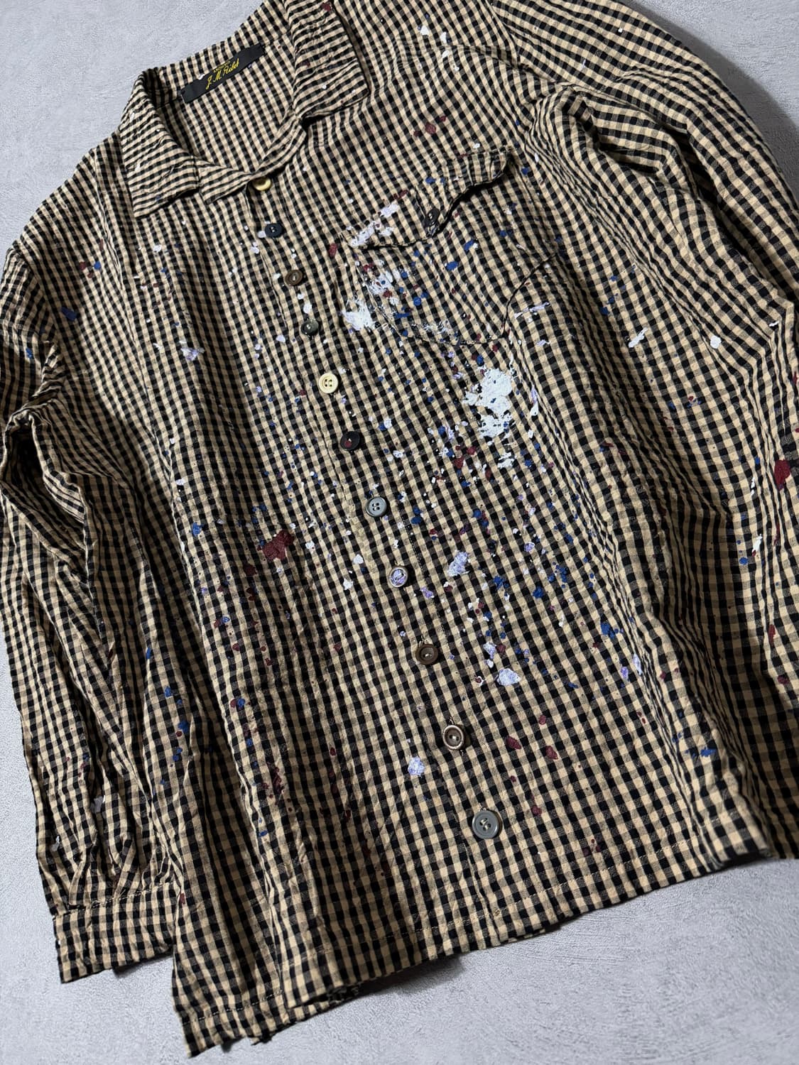 Archivio J.M. Ribot Hand-Painted Gingham 상품이미지5